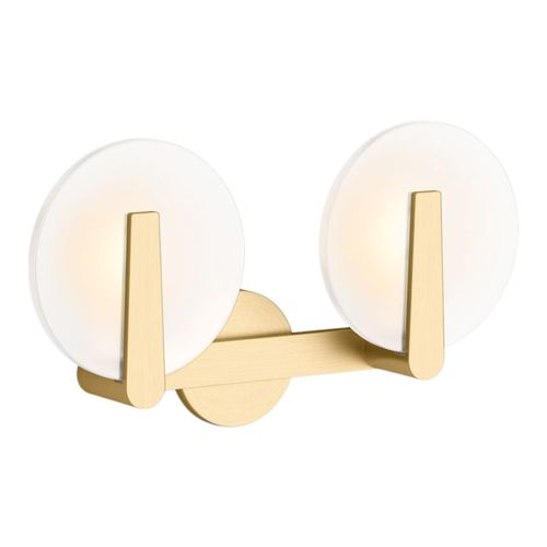 Main product image of Hint Two-Light Sconce (Brushed Moderne Brass), K-38397-SC02-2GL