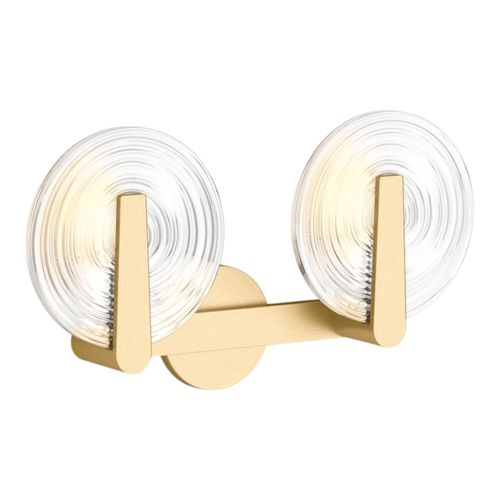 Main product image of Hint Two-Light Sconce (Brushed Moderne Brass), K-38397-SC02S-2GL