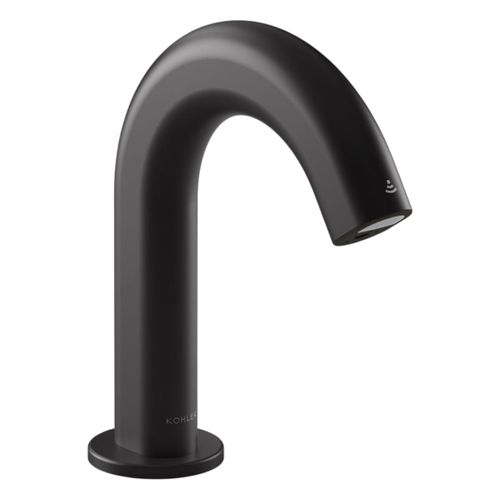 Main product image of Oblo Touchless Single-Hole Lavatory Faucet w/ Kinesis Sensor Technology, Ac-Powered, Less Drain, 0.5 Gpm (Matte Black), K-103BB76-SBNA-BL