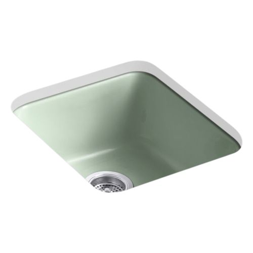 Main product image of Iron/Tones 17" Top-/Undermount Single-Bowl Bar Sink (Aspen Green), K-6584-42