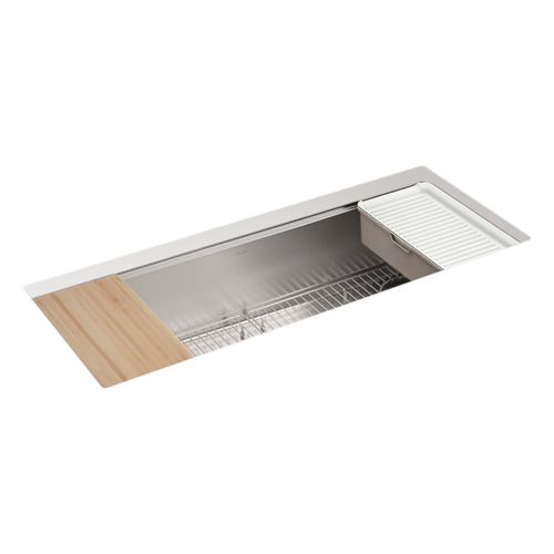 Main product image of Strive 44" Undermount Single-Bowl Workstation Kitchen Sink (Stainless Steel), K-33665-PC-NA