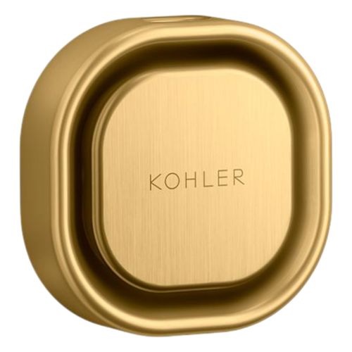 Main product image of Invigoration Series Square Steam Head (Vibrant Brushed Moderne Brass), K-32310-2MB