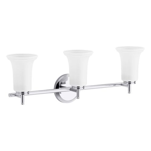 Main product image of Bellera Three-Light Sconce w/ Frosted Shades (Polished Chrome), K-38406-SC03-CPL