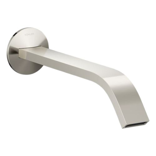 Main product image of Wall-Mount Bathroom Faucet Spout w/ Ribbon Design, 1.2 Gpm (Vibrant Polished Nickel), K-T23888-SN