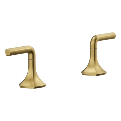 Main product image of Occasion Lever Bathroom Faucet Handles (Vibrant Brushed Moderne Brass), K-27010-4-2MB
