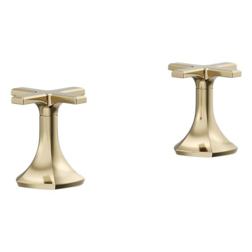 Main product image of Occasion Cross Bathroom Faucet Handles (Vibrant French Gold), K-27010-3-AF