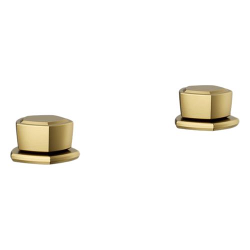 Main product image of Occasion Knob Bathroom Faucet Handles (Vibrant Brushed Moderne Brass), K-27010-9-2MB