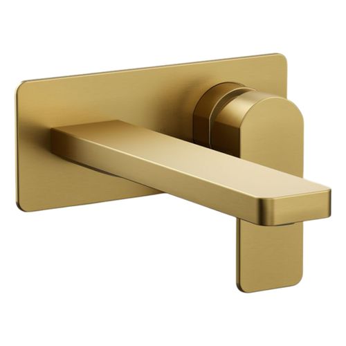 Main product image of Parallel Wall-Mount Single-Handle Bathroom Faucet, 1.2 Gpm (Vibrant Brushed Moderne Brass), K-22567-4-2MB