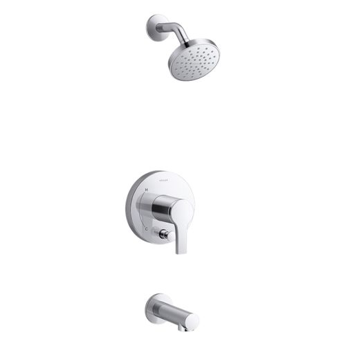 Main product image of Elate Rite-Temp Bath And Shower Trim Kit w/ Push-Button Diverter, 1.75 Gpm (Polished Chrome), K-T35327-4G-CP