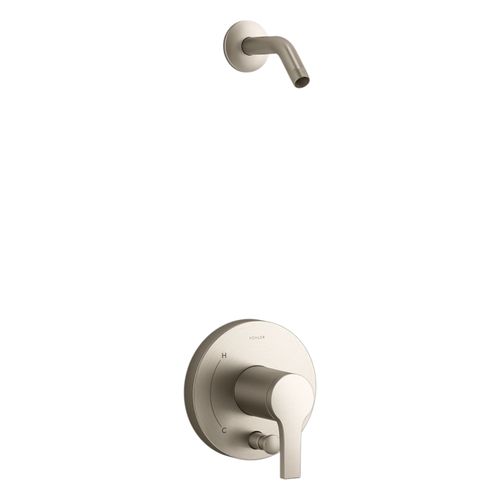 Main product image of Elate Rite-Temp Shower Trim Kit w/ Push-Button Diverter, Without Showerhead (Vibrant Brushed Nickel), K-TLS35326-4-BN