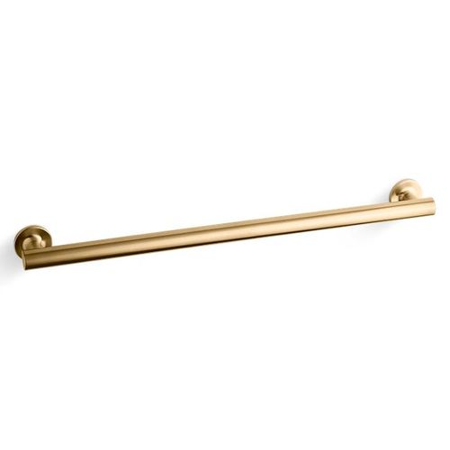 Main product image of Purist 24" Grab Bar (Vibrant Brushed Moderne Brass), K-11893-2MB