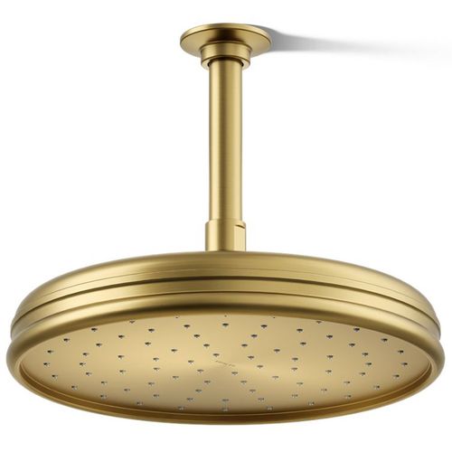 Main product image of Traditional 10" 1-Function Rainhead, 2.5 GPM (Vibrant Brushed Moderne Brass), K-13693-2MB