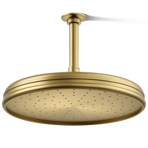 Main product image of Traditional 12" 1-Function Rainhead, 2.5 GPM (Vibrant Brushed Moderne Brass), K-13694-2MB