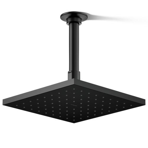 Main product image of Contemporary Square 8" 1-Function Rainhead, 2.5 GPM (Matte Black), K-13695-BL