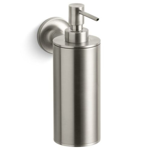 Main product image of Purist Wall Mount Soap/lotion Dispenser (Vibrant Brushed Nickel), K-14380-BN