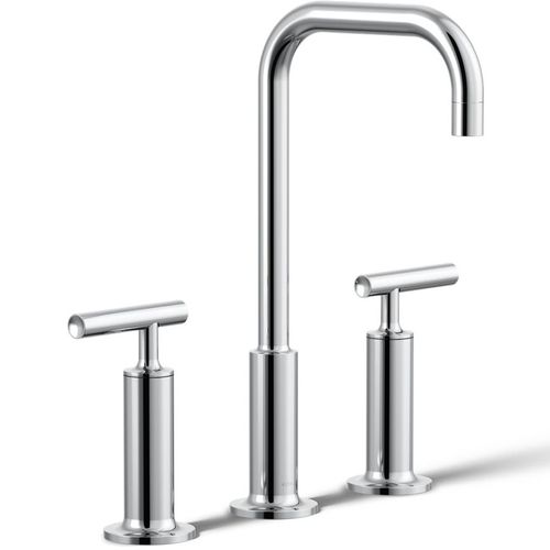 Main product image of Purist Widespread Bathroom Sink Faucet w/ Lever Handles, 1.2 GPM (Polished Chrome), K-14408-4-CP