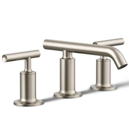 Main product image of Purist Widespread Bathroom Sink Faucet w/ Lever Handles, 1.2 GPM (Vibrant Brushed Nickel), K-14410-4-BN