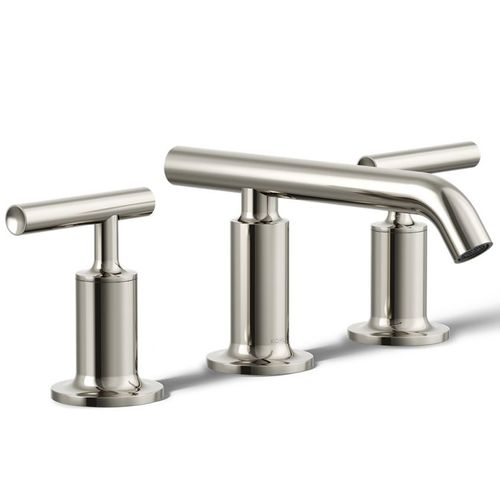 Main product image of Purist Widespread Bathroom Sink Faucet w/ Lever Handles, 1.2 GPM (Vibrant Polished Nickel), K-14410-4-SN