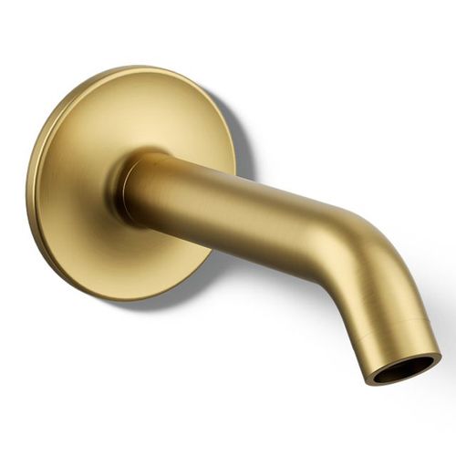 Main product image of Purist Wall Mount Bath Spout (Vibrant Brushed Moderne Brass), K-14426-2MB