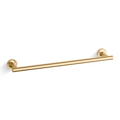Main product image of Purist 18" Towel Bar (Vibrant Brushed Moderne Brass), K-14435-2MB