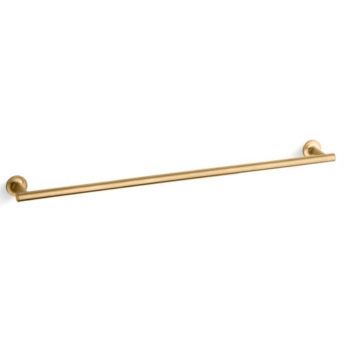 Main product image of Purist 30" Towel Bar (Vibrant Brushed Moderne Brass), K-14437-2MB
