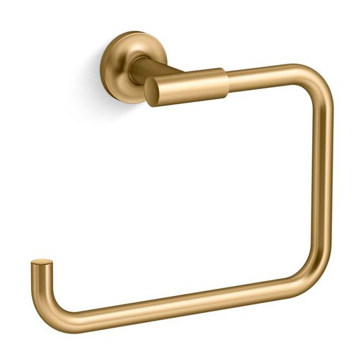 Main product image of Purist Towel Ring (Vibrant Brushed Moderne Brass), K-14441-2MB