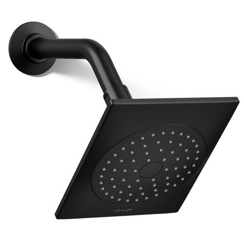Main product image of Loure 1-Function Shower Head, 2.5 GPM (Matte Black), K-14786-BL