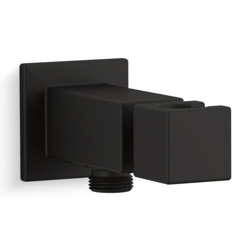 Main product image of Loure Wall Mount Handshower Holder w/ Supply Elbow (Matte Black), K-14791-BL