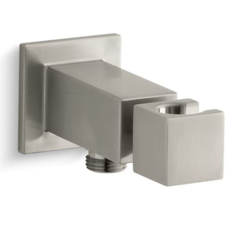 Main product image of Loure Wall Mount Handshower Holder w/ Supply Elbow (Vibrant Brushed Nickel), K-14791-BN