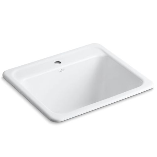 Main product image of Glen Falls 25" Top-/undermount Single-bowl Utility Sink (White), K-19017-1-0