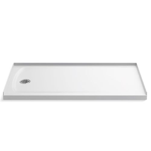 Main product image of Ballast 60" X 32" Alcove Shower Base, Left Drain (White), K-1937-0