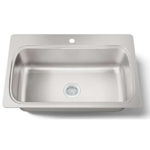 Main product image of Verse 33" Top Mount Single-bowl Kitchen Sink (Stainless Steel), K-20060-1-NA