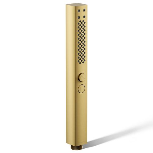 Main product image of Shift+ Square 2-Function Handshower, 1.75 GPM (Vibrant Brushed Moderne Brass), K-21336-G-2MB