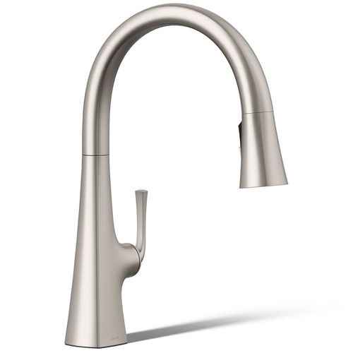 Main product image of Graze Pull-down Kitchen Faucet w/ 3-Function Sprayhead (Vibrant Stainless), K-22062-VS