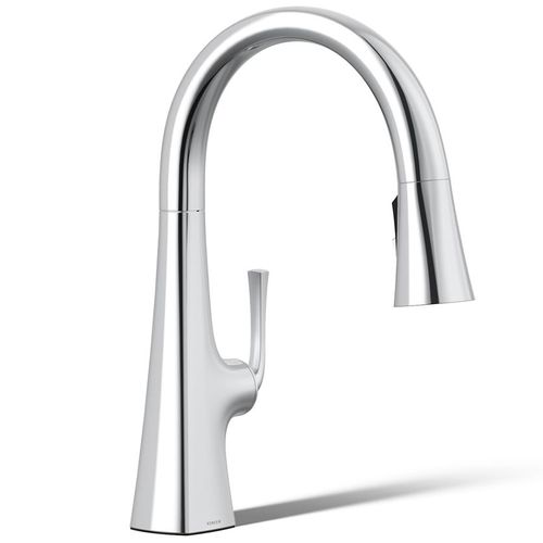 Main product image of Graze Pull-down Kitchen Faucet w/ 3-Function Sprayhead (Polished Chrome), K-22063-CP