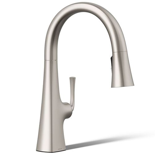 Main product image of Graze Pull-down Kitchen Faucet w/ 3-Function Sprayhead (Vibrant Stainless), K-22063-VS