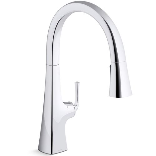 Main product image of Graze Touchless Pull-down Kitchen Faucet w/ 3-Function Sprayhead (Polished Chrome), K-22068-CP