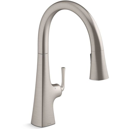 Main product image of Graze Touchless Pull-down Kitchen Faucet w/ 3-Function Sprayhead (Vibrant Stainless), K-22068-VS