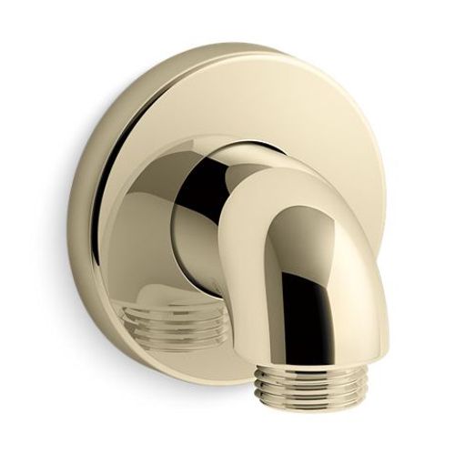 Main product image of Purist Stillness Wall Mount Supply Elbow w/ Check Valve (Vibrant French Gold), K-22172-AF