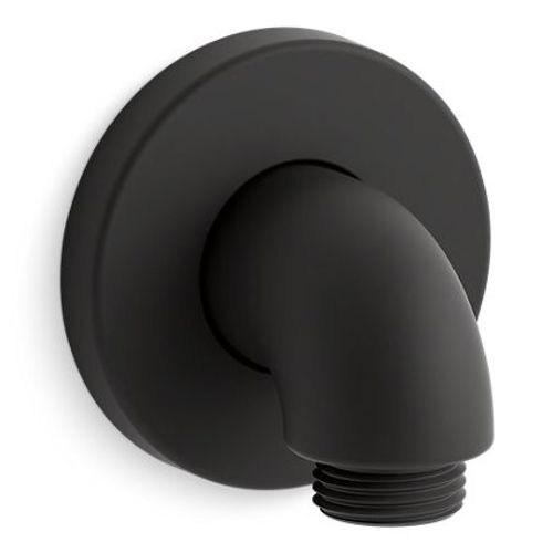 Main product image of Purist Stillness Wall Mount Supply Elbow w/ Check Valve (Matte Black), K-22172-BL