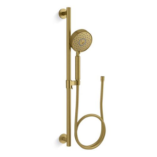 Main product image of Purist 30" Four-function Handshower Kit, 2.5 GPM (Vibrant Brushed Moderne Brass), K-22178-2MB