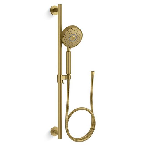 Main product image of Purist 30" Four-function Handshower Kit, 1.75 GPM (Vibrant Brushed Moderne Brass), K-22178-G-2MB