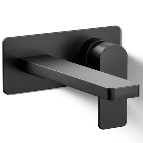 Main product image of Parallel Wall Mount Single-handle Bathroom Sink Faucet, 1.2 GPM (Matte Black), K-22567-4-BL