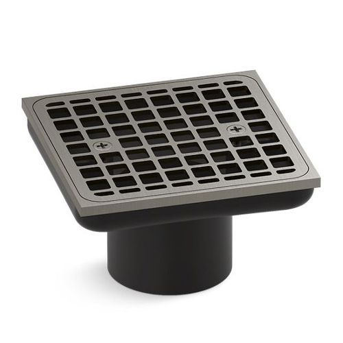 Main product image of Clearflo Square Brass Tile-in Shower Drain (Drain Body Not Included) (Vibrant Brushed Nickel), K-22665-BN
