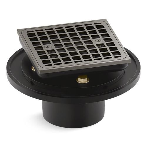 Main product image of Clearflo Square Brass Tile-in Shower Drain (Vibrant Brushed Nickel), K-22673-BN