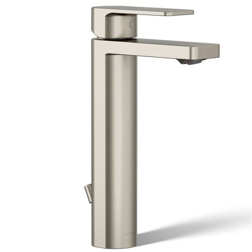 Main product image of Parallel Tall Single-handle Bathroom Sink Faucet, 1.2 GPM (Vibrant Brushed Nickel), K-23475-4-BN