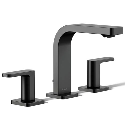 Main product image of Parallel Widespread Bathroom Sink Faucet, 1.2 GPM (Matte Black), K-23484-4-BL
