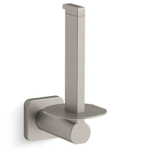 Main product image of Parallel Vertical Toilet Paper Holder (Vibrant Brushed Nickel), K-23527-BN