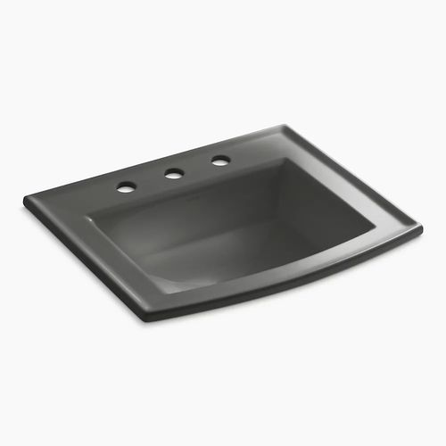 Main product image of Archer Lavatory Self Rimming 8 Cc (Thunder Grey), K-2356-8-58