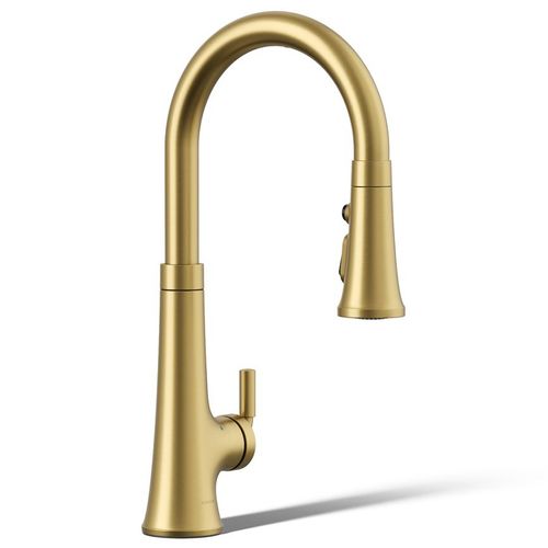 Main product image of Tone Touchless Pull-down Kitchen Faucet w/ 3-Function Sprayhead (Vibrant Brushed Moderne Brass), K-23766-2MB